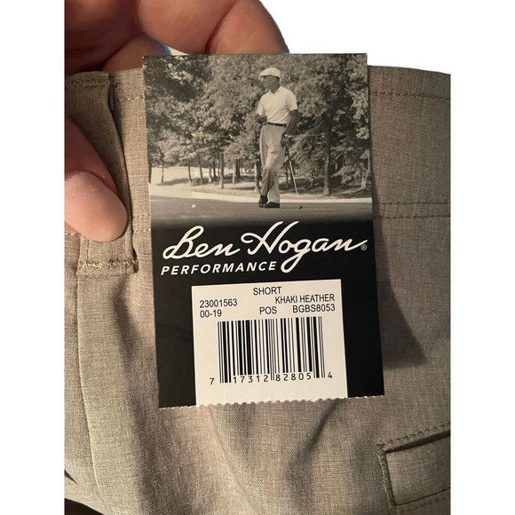 Ben Hogan NWT Size 46 Performance Shorts Golf UPF 50 Moisture Wicking Tan - Picture 5 of 9
